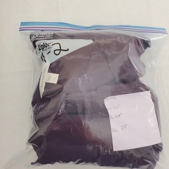 Garnet Hill Women's Purple Midi Dress V-Neck Ruffle Smocked Waist L (A-2) - Picture 6 of 11